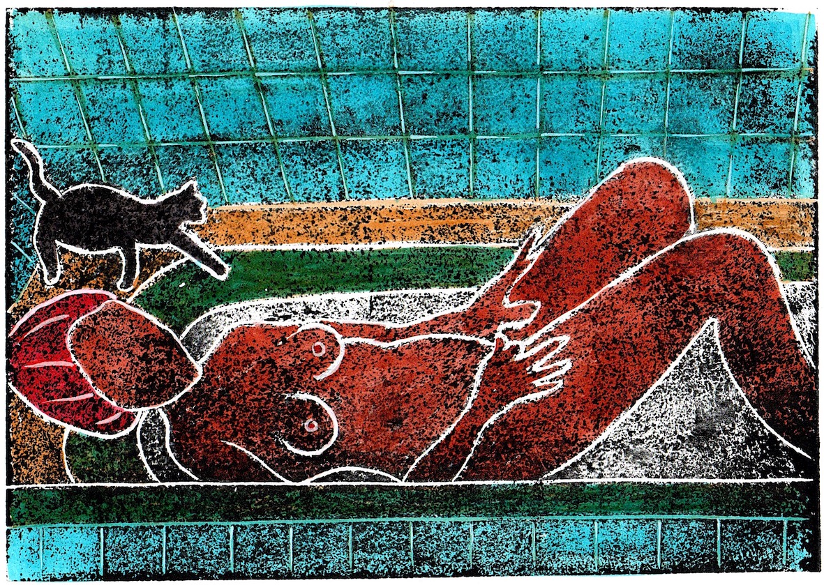 Plaisir du bain gravure